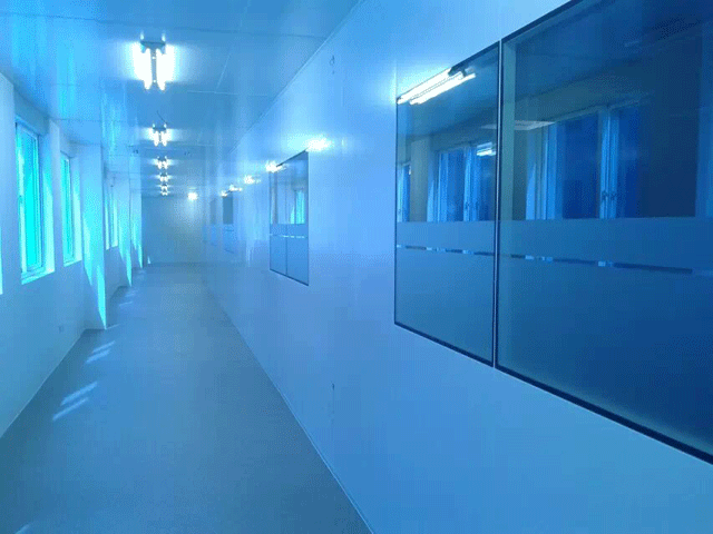 開發(fā)區(qū)韓國(guó)電子廠藍(lán)膜施工案例